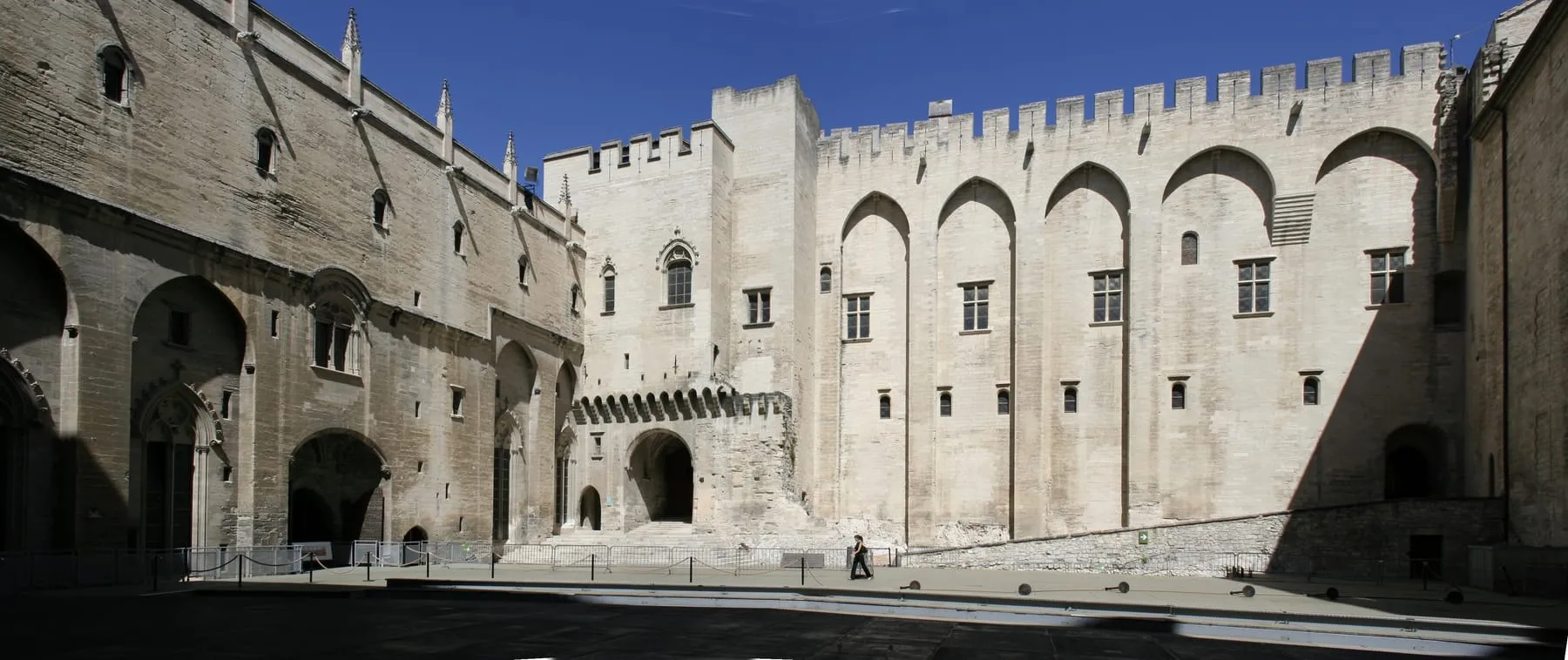 Avignon Festival city atmosphere in summer