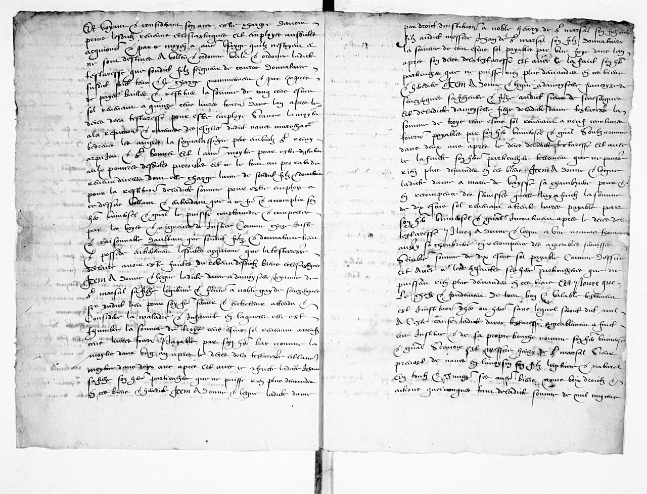 Medieval papal document with seals linked to the popes of Avignon